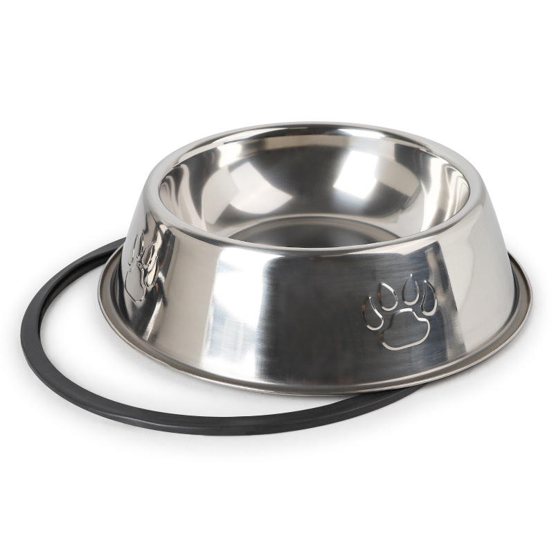 Classic Non-Slip Stainless Steel Pet Bowl - Durable & Easy to Clean
