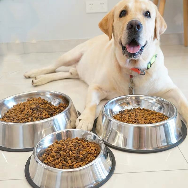Classic Non-Slip Stainless Steel Pet Bowl - Durable & Easy to Clean
