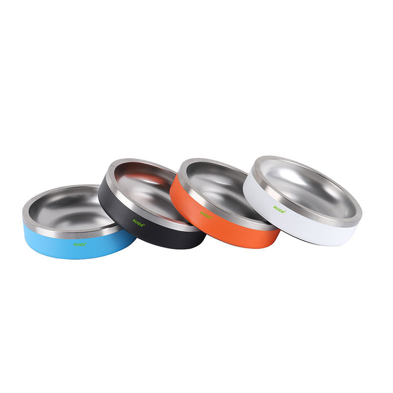 100oz Extra Large Stainless Steel Dog Bowl - Double Wall & Non-Slip