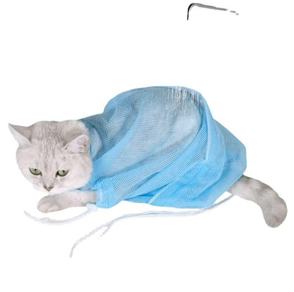 All-in-One Cat Grooming & Bathing Bag - Anti-Scratch Mesh Design