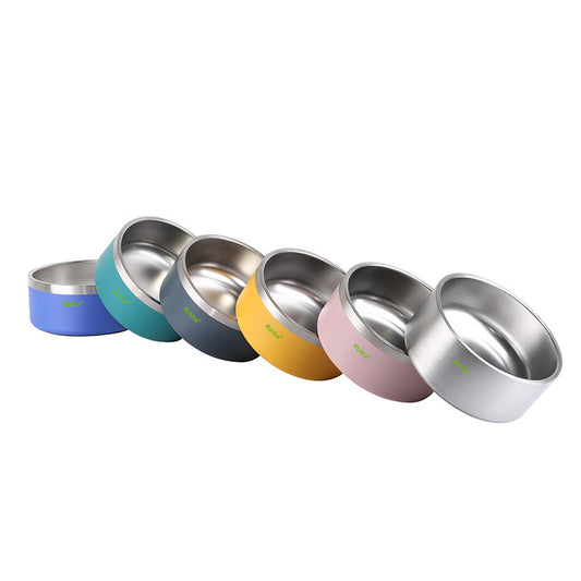 100oz Extra Large Stainless Steel Dog Bowl - Double Wall & Non-Slip